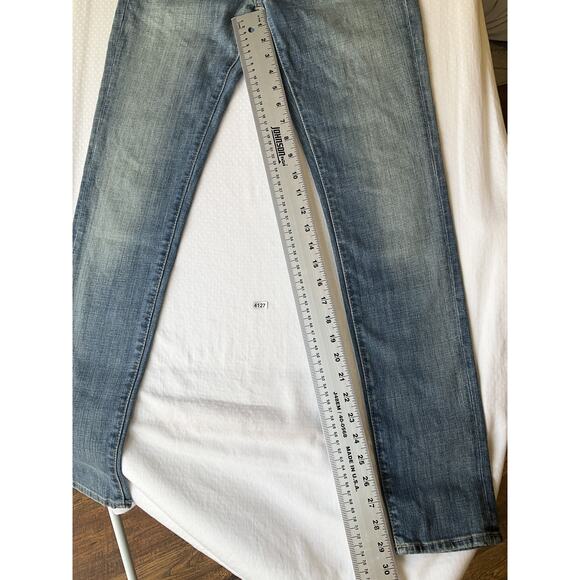 Polo Ralph Lauren Women Jeans 26 Blue Denim Button 31" Inseam Low Rise Stretch - Picture 8 of 13